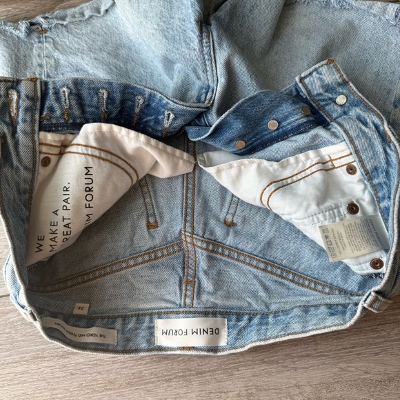 Denim Forum The Yoko Hi-rise Mid-thigh Denim Short - Picture 15 of 15